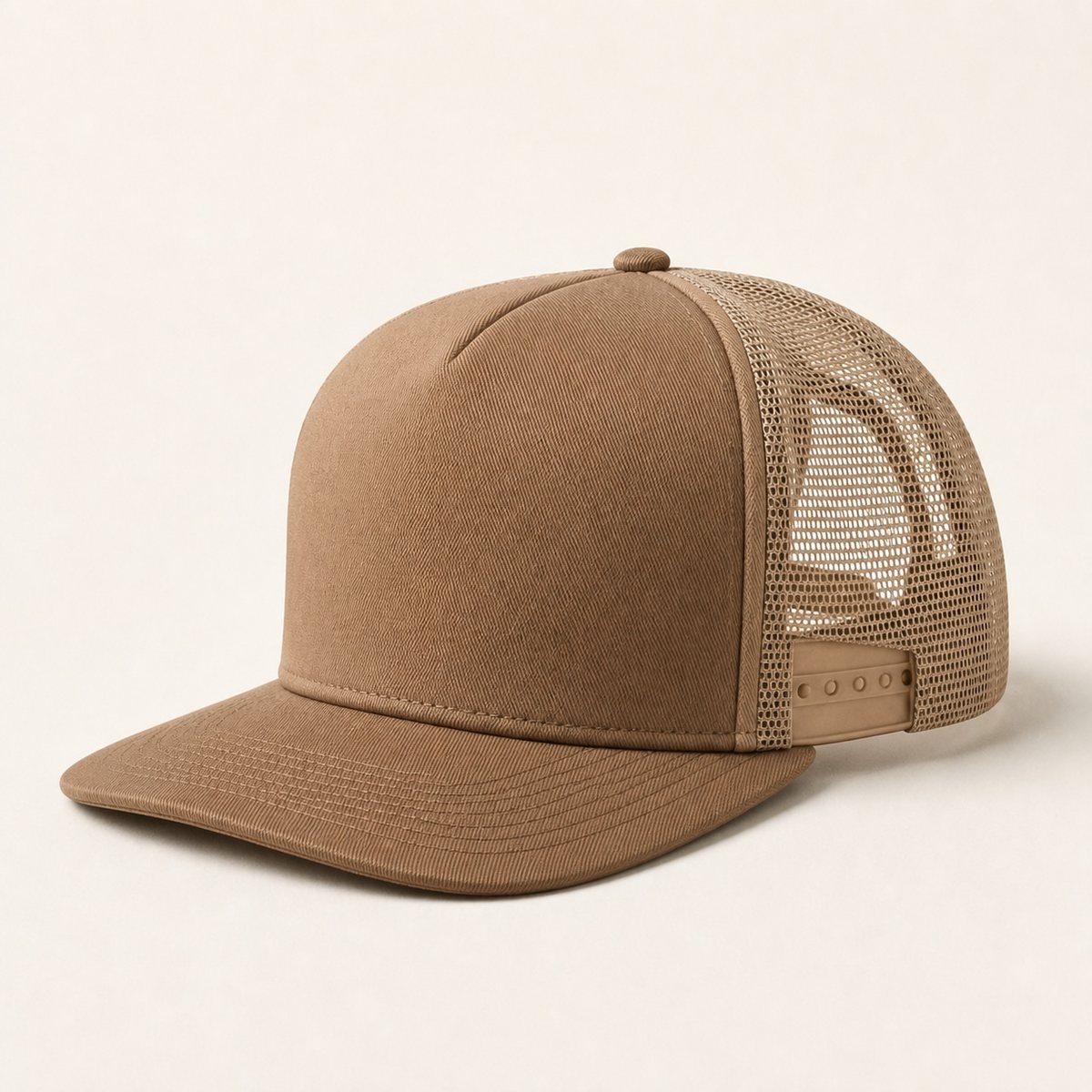 Cotton twill front trucker cap