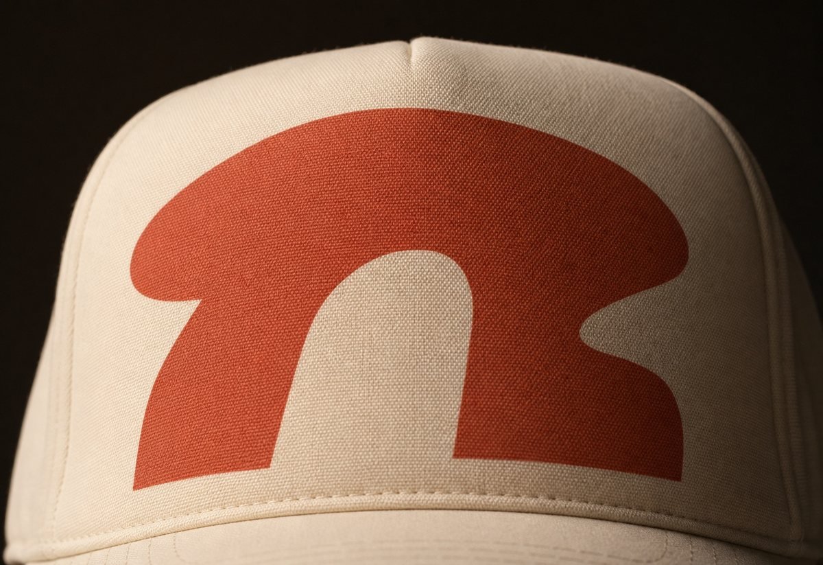 Full-front screen print on a foam cap panel